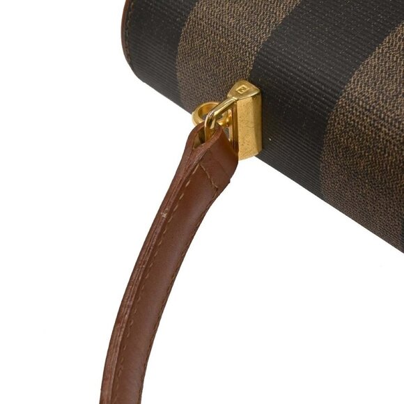 Fendi Black PVC Pequin 2way Handbag - Picture 12 of 12